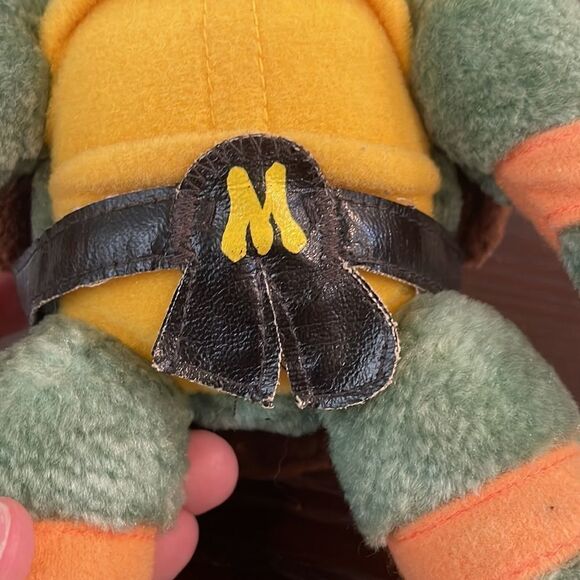 Vinage Teenage Mutant Ninja Turtles TMNT Michaelangelo &Raphael window toy 1989 - Picture 4 of 9